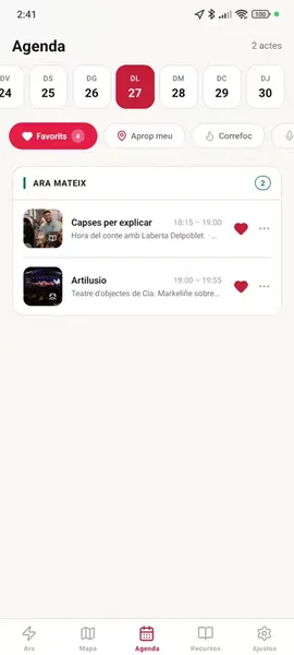 Filtro de favoritos