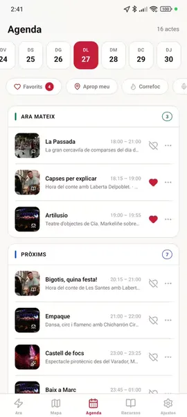Vista de agenda completa