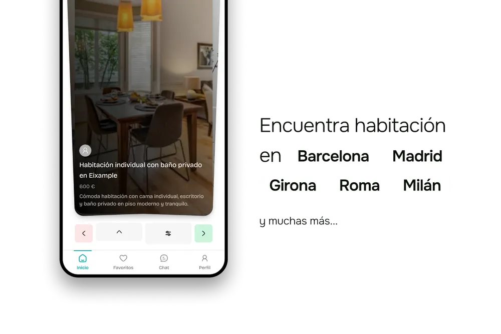 Dashboard de Flatmatch mostrando ciudades disponibles