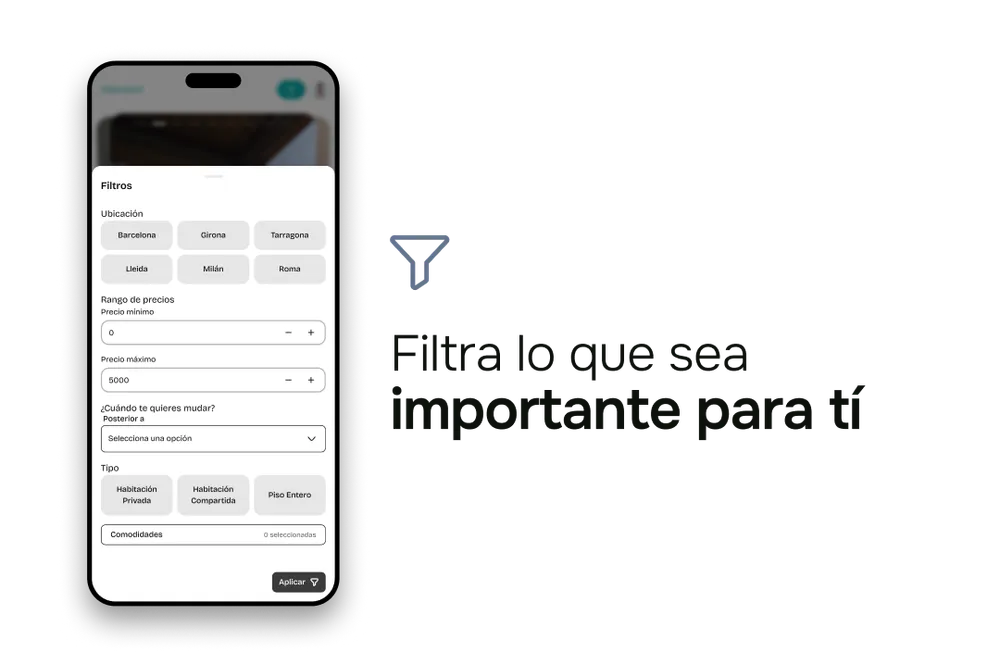 Flujo de publicación de Flatmatch dividido en pasos simples